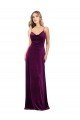 Shop Draped Neckline Spaghetti Straps Formal Velvet Bridesmaid Dress / Prom Dress Sydney