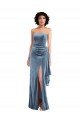 Shop Strapless Formal Velvet Maxi Bridesmaid Dress / Prom Dress with Draped Skirt Sydney