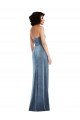 Shop Strapless Formal Velvet Maxi Bridesmaid Dress / Prom Dress with Draped Skirt Sydney