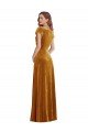 Shop Cap Sleeve Faux Wrap Formal Velvet Maxi Bridesmaid Dress / Prom Dress with Pockets Sydney