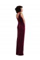 Shop Draped Skirt Faux Wrap Velvet Maxi Bridesmaid Dress / Prom Dress Sydney