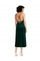 Shop Midi Length Cowl Neck Formal Velvet Short Cocktail Slip Bridesmaid Dress / Prom Dress Sydney