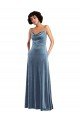 Shop Sleek Cowl Neck Velvet Maxi Bridesmaid Dress / Prom Dress with Pockets Sydney