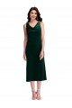 Shop Cowl Neck Velvet Midi Cocktail Length Bridesmaid Dress / Prom Dress Sydney