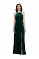 Shop Velvet Halter Maxi Bridesmaid Dress / Prom Dress with Front Slit Sydney