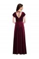 Shop Flutter Sleeve Velvet Maxi Bridesmaid Dress / Prom Dress with Pockets Sydney