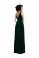 Shop Floor Length Velvet Maxi Bridesmaid Dress / Prom Dress with Shirred Bodice and Front Slit Sydney