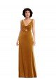 Shop Twist Front Cutout Velvet Maxi Bridesmaid Dress / Prom Dress with Pockets Sydney