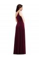 Shop One Shoulder Spaghetti Strap Velvet Maxi Bridesmaid Dress / Prom Dress with Pockets Sydney
