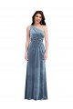 Shop One Shoulder Draped Velvet Maxi Bridesmaid Dress / Prom Dress Sydney