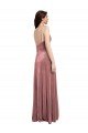 Shop Low Scoop Back Long V-Neck Formal Velvet Slip Bridesmaid Dress / Prom Dress Sydney