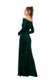 Shop Off the Shoulder Long Sleeves Formal Stretch Velvet Bridesmaid Dress / Prom Dress Sydney