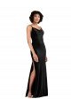 Shop Modern Floor-Length Formal Velvet Bridesmaid Dress / Prom Dress with Cowl Neck and Spaghetti Straps Sydney