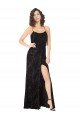 Shop Floral Velvet Cowl Neck Bridesmaid Dress with Skirt Slit Sydney