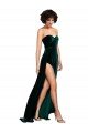 Shop Sweetheart Fluid Velvet Bridesmaid Dress / Prom Dress with High Split Sydney